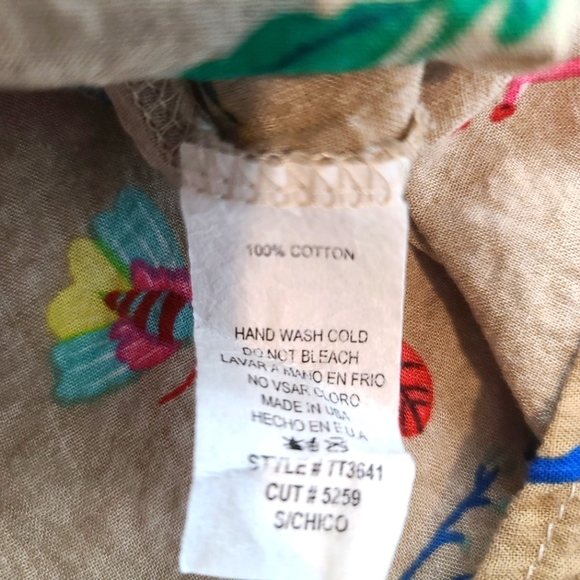 CES FEMME Floral Birds Novelty Animal Print Blouse Top - Picture 6 of 9